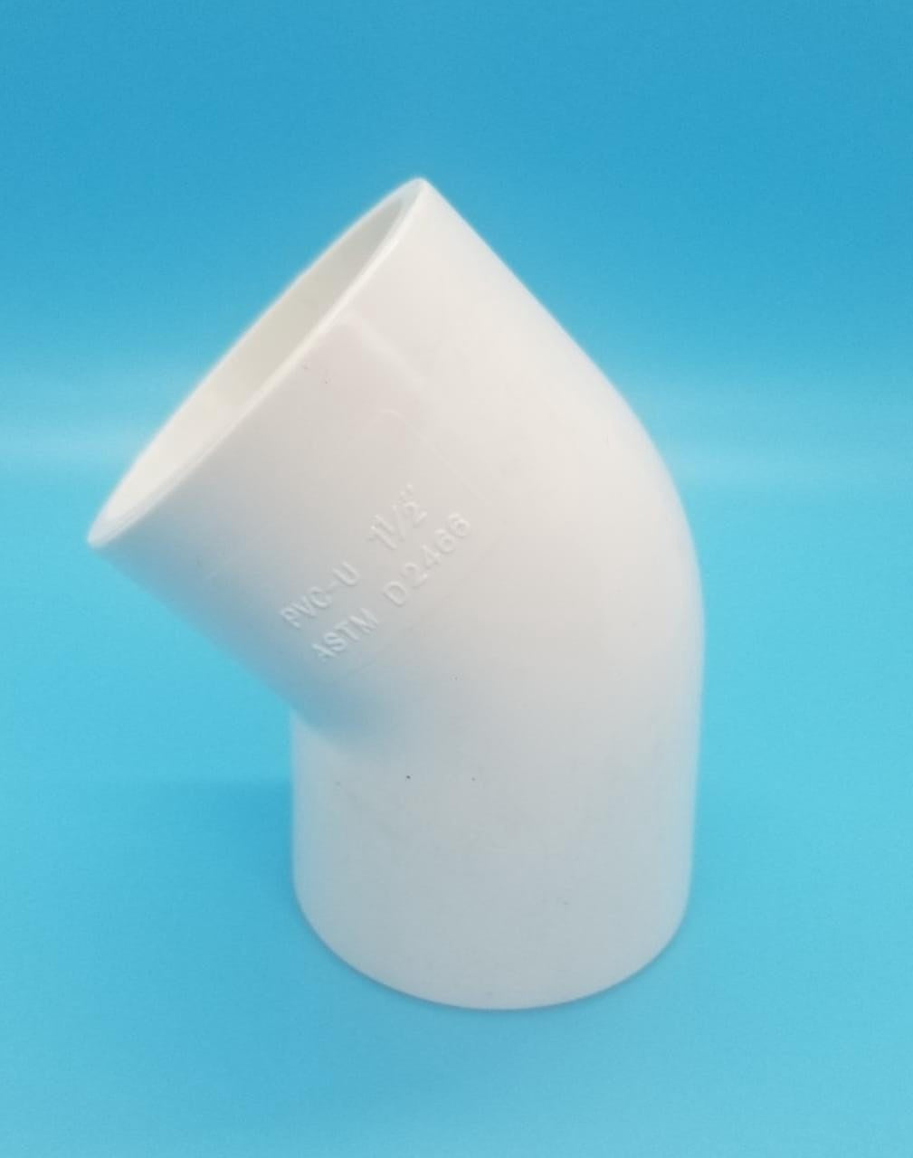 PVC Knee 1 1/2" 45 Deg Heavy