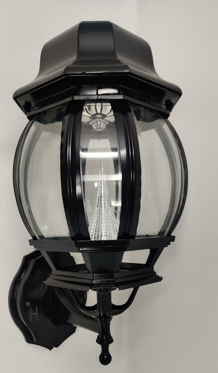 Light LED Wall Solar Black Flat Top Fixture