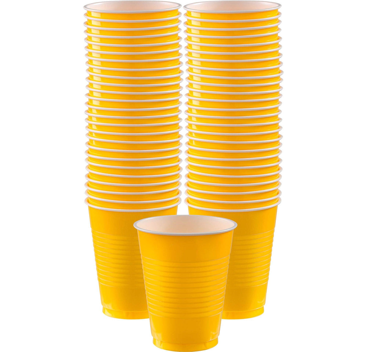 CENTRAL CAFE Party Cups 16OZ 480ML 50PCS Pack Plastic