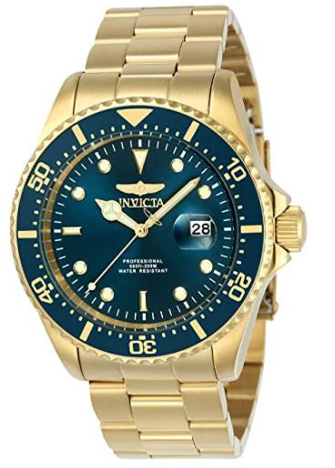 INVICTA Watch Pro Diver 43MM Gold Tone Stainless Steel Quartz 23388