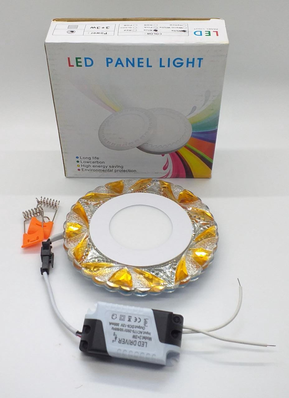 Light LED Panel 3+3W Surface 2 Color Decorative