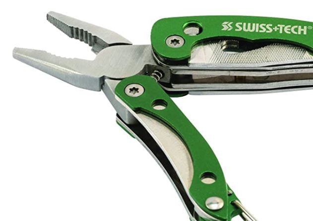 SWISS+TECH MULTI-TOOL MULTI-TOOL Pliers for Keychain 8 IN 1 Solid Stainless Steel