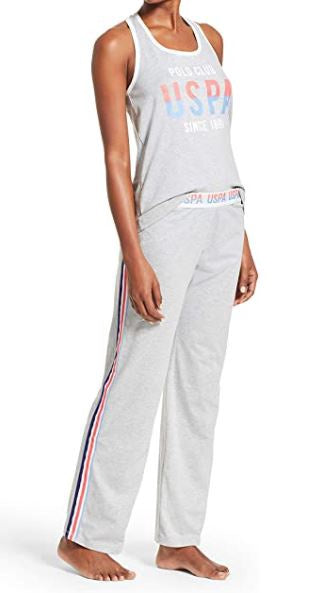 US POLO ASSN. Women PJ/LOUNGE Wear Set Us Polo Grey