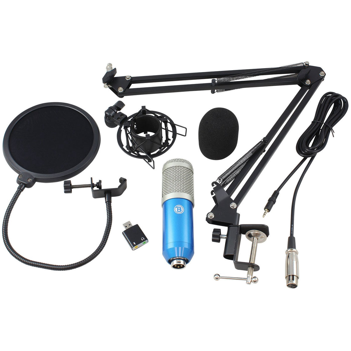 BLASTKING Influencer Pack IP-WPACK-BLU with ULTRAMIX-2D Interface IP-LED Ring IP-MIC-KIT