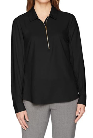 LARK & RO Top Blouse Women Black