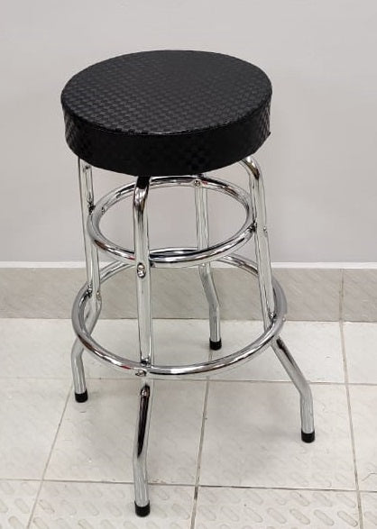 Bar Stool Black and Silver