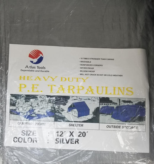 ATLAS Tarpaulin Silver 12'X 20'