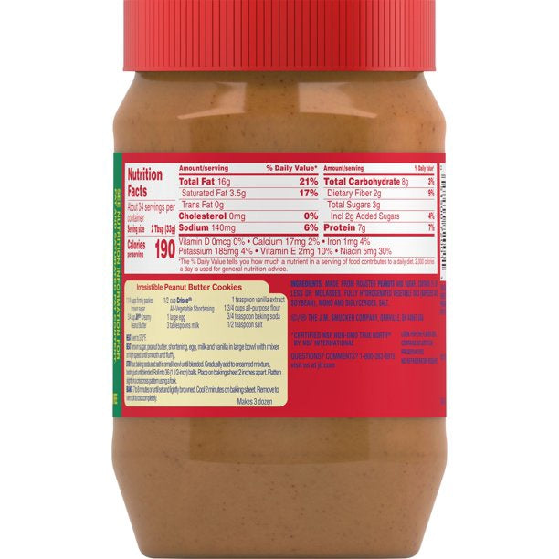 JIF Peanut Butter Creamy 40OZ 1.13KG
