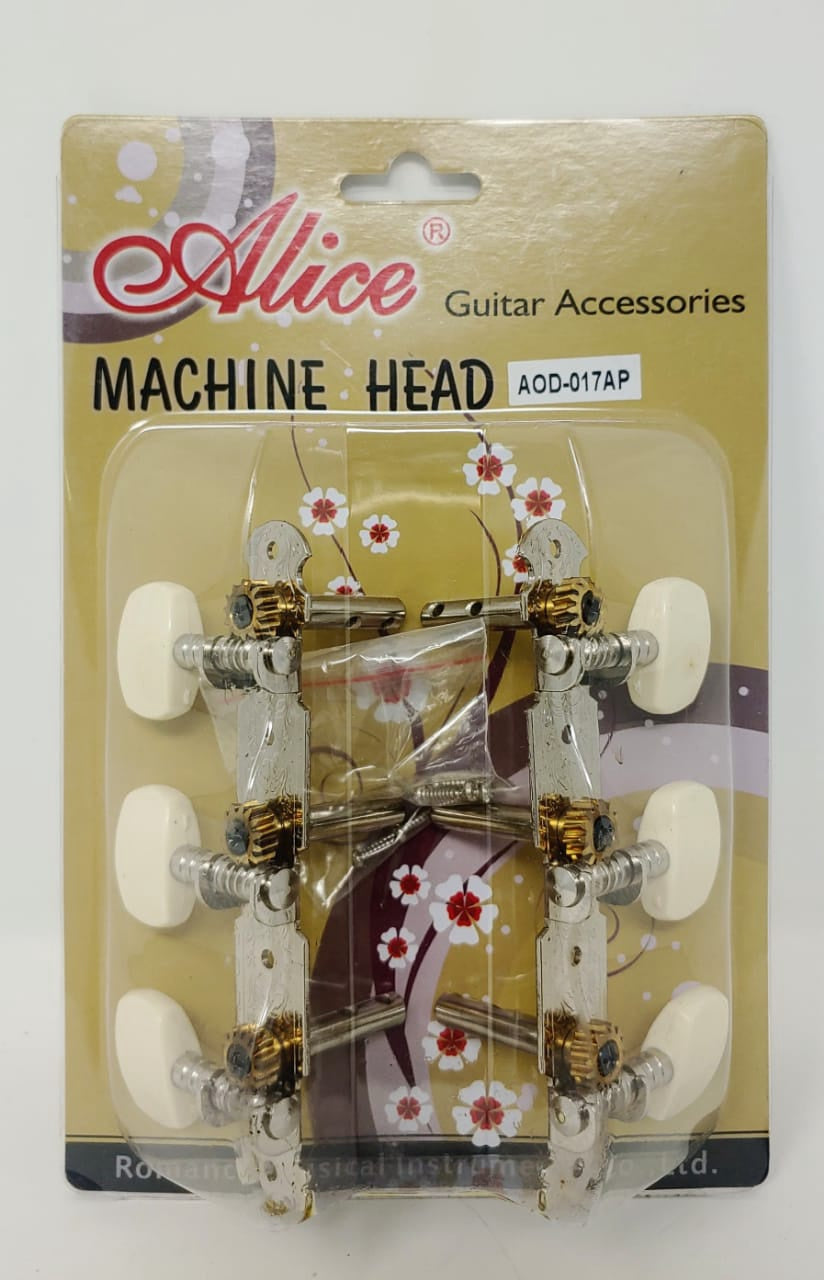 ALICE Guitar Head AOD-017AP Chrome Plated 3 Per Side