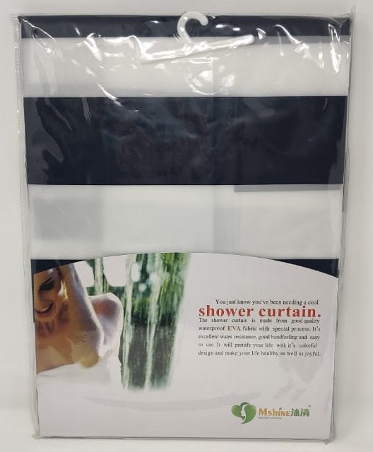 MSHINE Shower Curtain YB2950810 180 X 180CM with Hooks