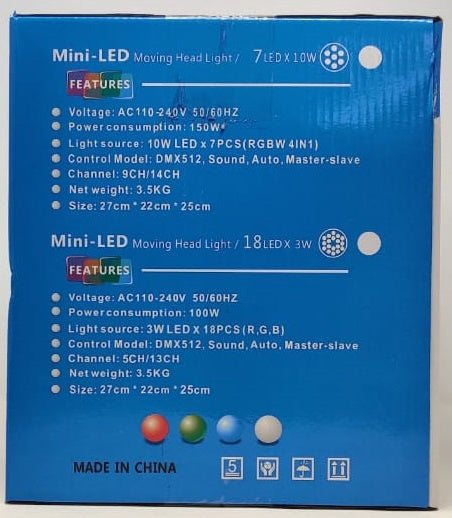 Mini LED Light Moving Head LED Light
