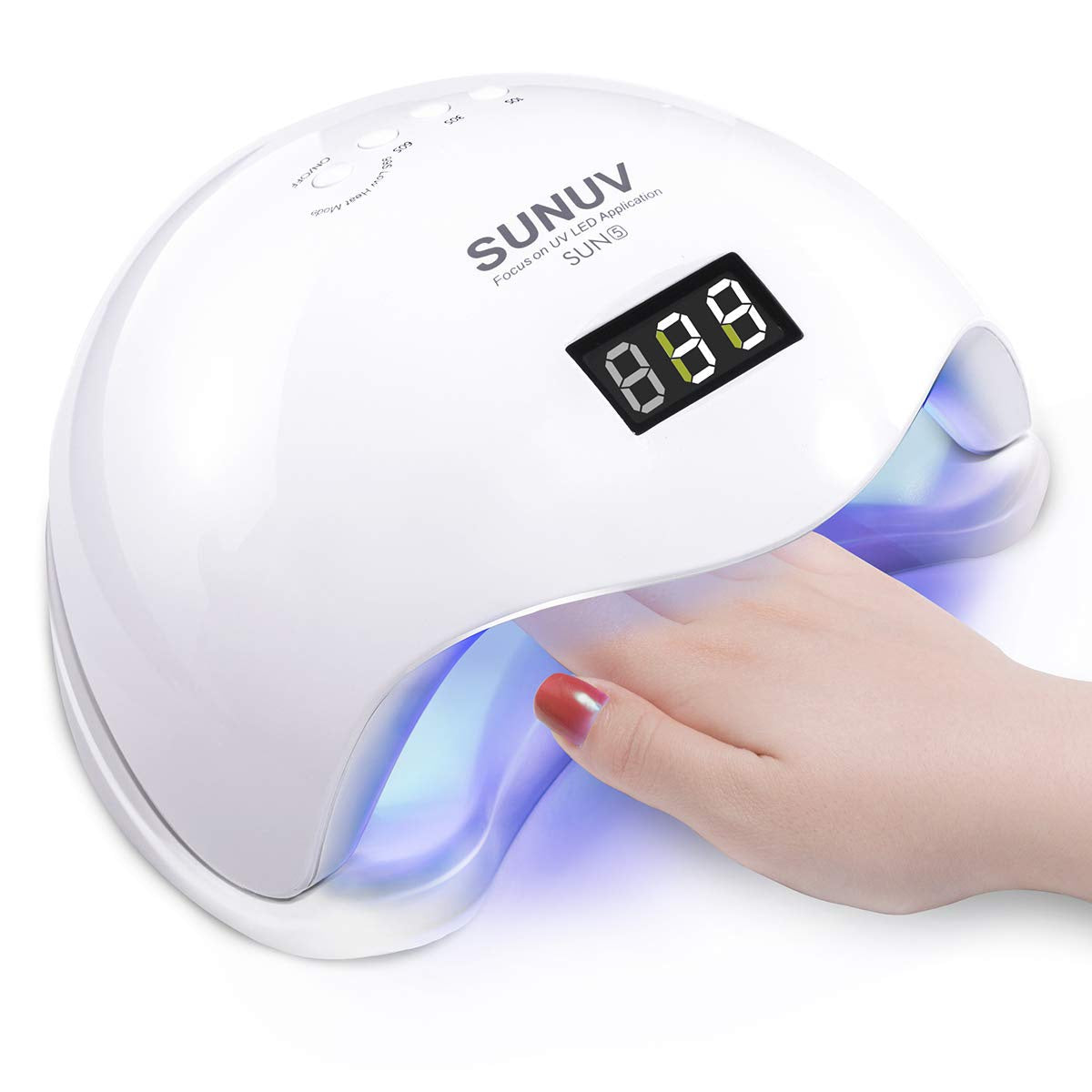 Nails Uv LED Lamp Sunuv Uv LED Nail Polish Dryer Gel Machine for Manicure and Pedicure with Sensor and 4 Timers 36W SUN5