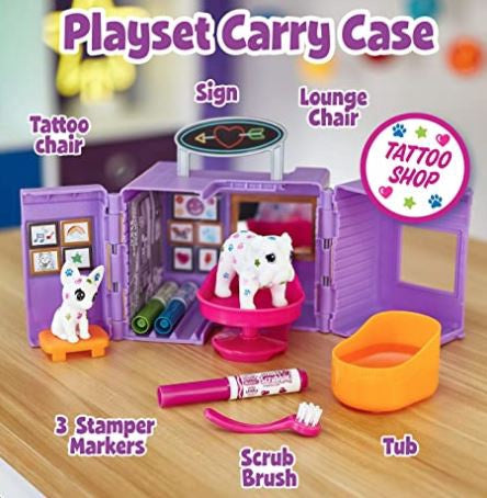 CRAYOLA Toy Scribble Scrubbie Pets Tattoo Shop Playset