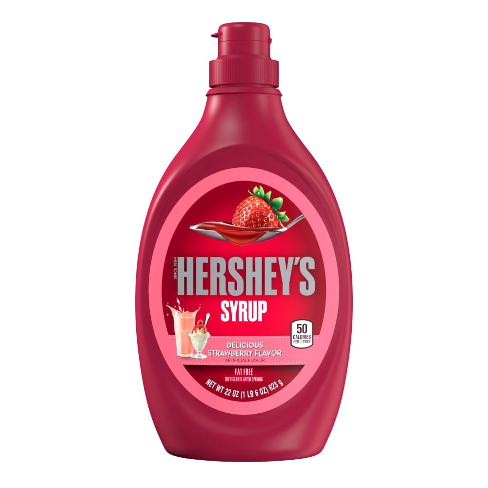 HERSHEY'S Syrup Delicious Strawberry Flavor 22OZ 623G