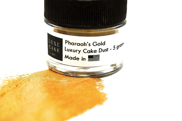 Baking Edible Gold Dust Pharaoh's Gold Edible Cake Luster Dust, 5 Grams, Usa Made