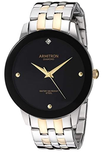 ARMITRON Watch Men's 20/4952 Diamond Black Dial Bracelet