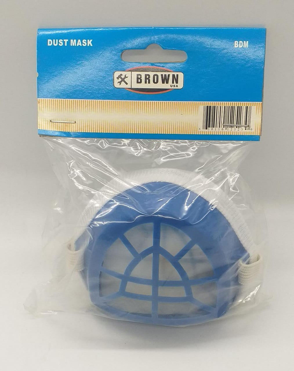 BROWN USA Dust Mask Respirator Blue & White Bdm