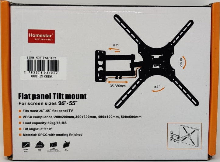 HOMESTAR TV Wall Bracket 26"-55" FSK3102