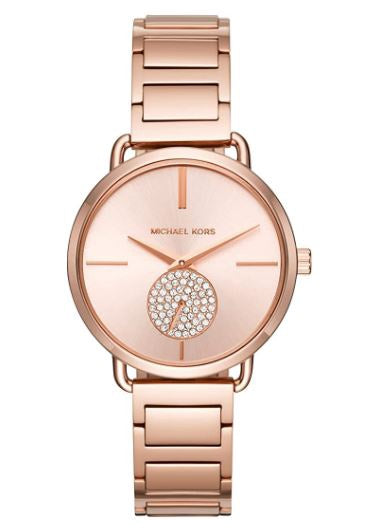 MICHAEL KORS Watch Women's Portia Watch- Three Hand Quartz Movement Wrist Watch with Second Hand Subdial