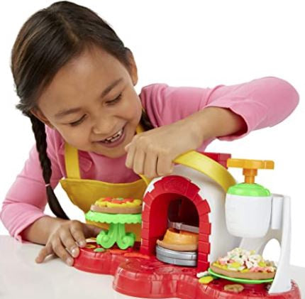 PLAY-DOH Toy Stamp 'N Top Pizza Oven 5 NON-TOXIC Colors