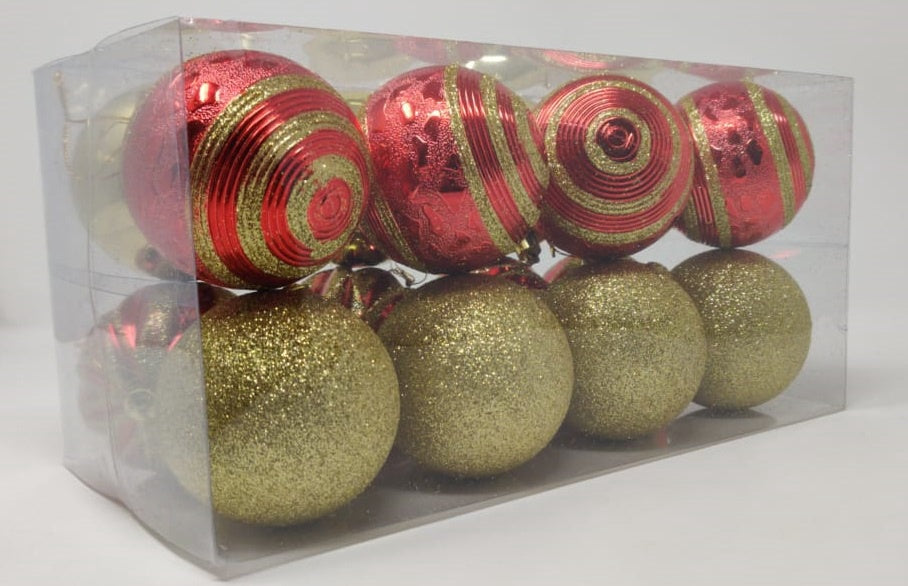 Christmas Decorations Balls A3-857 Large 16PCS Pack