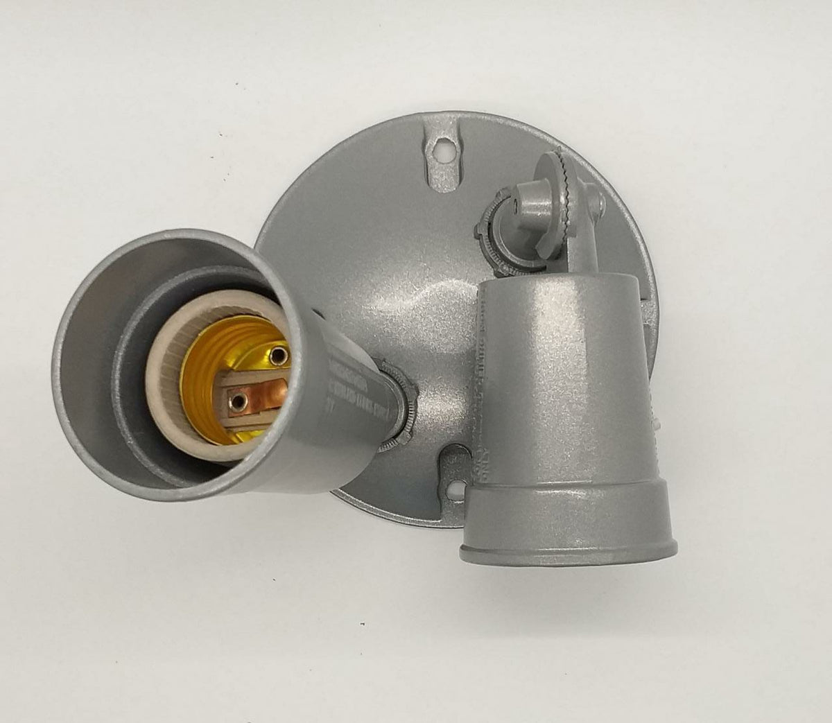 Socket Screw Double with Plate Grey