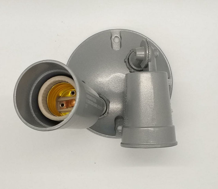 Socket Screw Double with Plate Grey