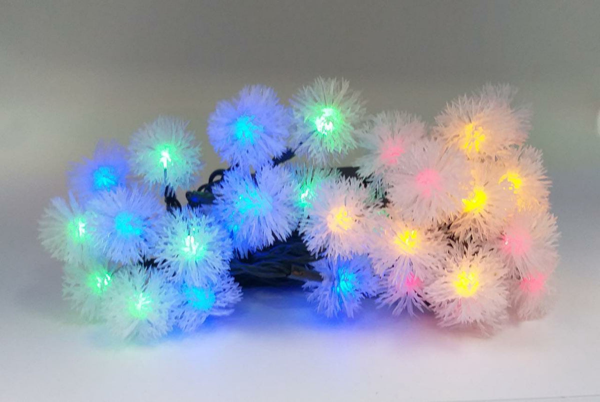 Fairy Light Solar LED 30LED Chuzzle Ball Multicolor