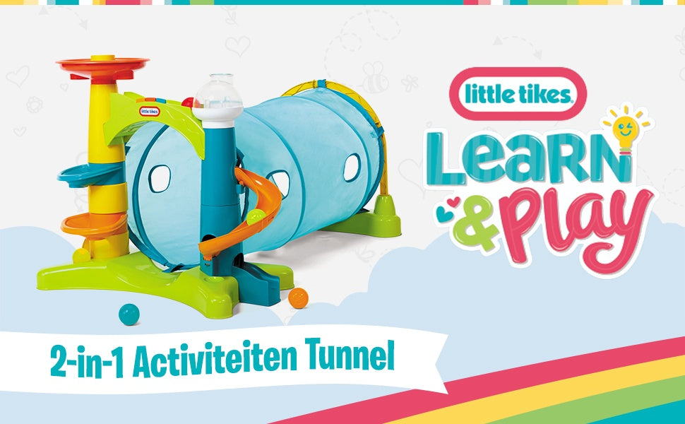 LITTLE TIKES Tunnel Learn & Play 2-IN-1 with Ball Drop Game