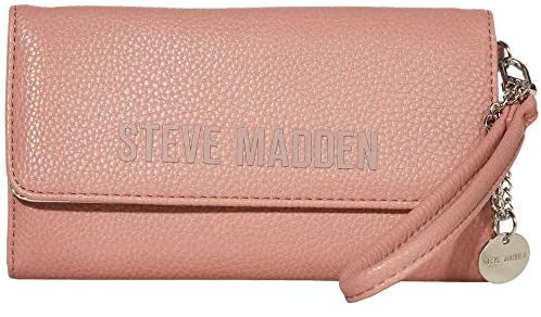 STEVE MADDEN Purse Women's Flap Wristlet Dusty Rose