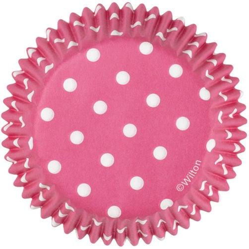 WILTON Baking Baking Cups 75PCS Pink Dots 415-0158