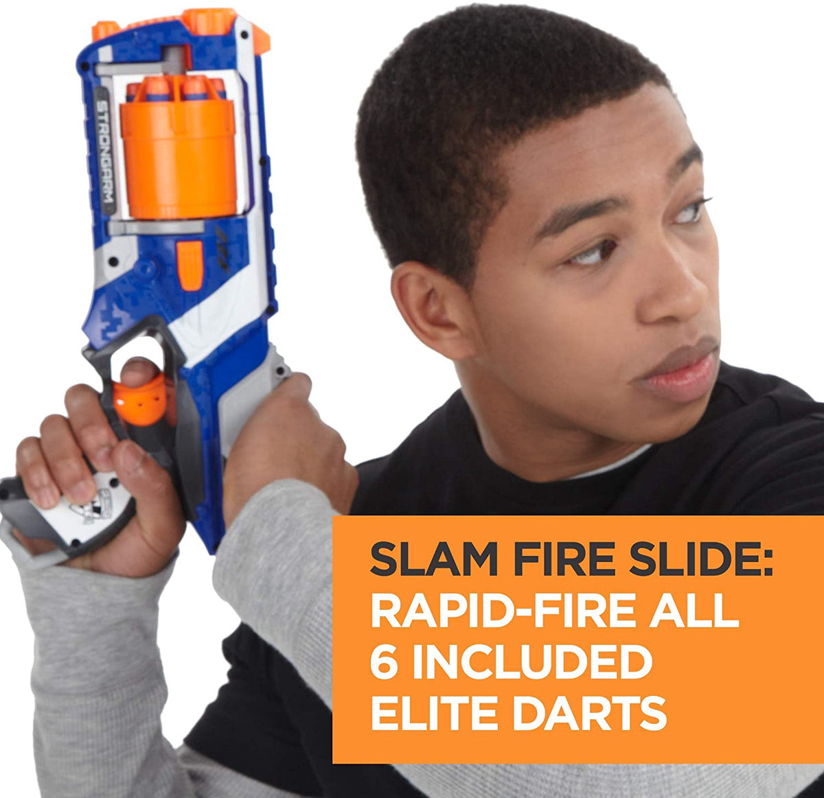 NERF Toy N Strike Elite Strongarm Blaster with Rotating Barrel