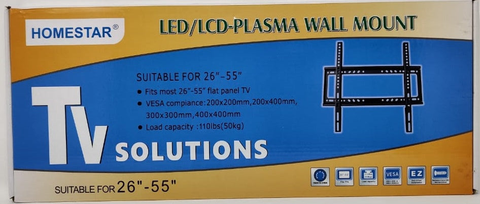 HOMESTAR TV Wall Bracket 26"-55" 237788 LED LCD Pdp