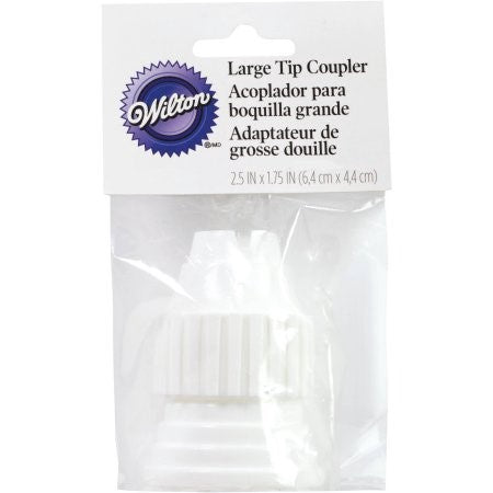 WILTON Baking Tip Coupler Large 2.5 X 1.75" 6.4 X 4.4CM 411-1006