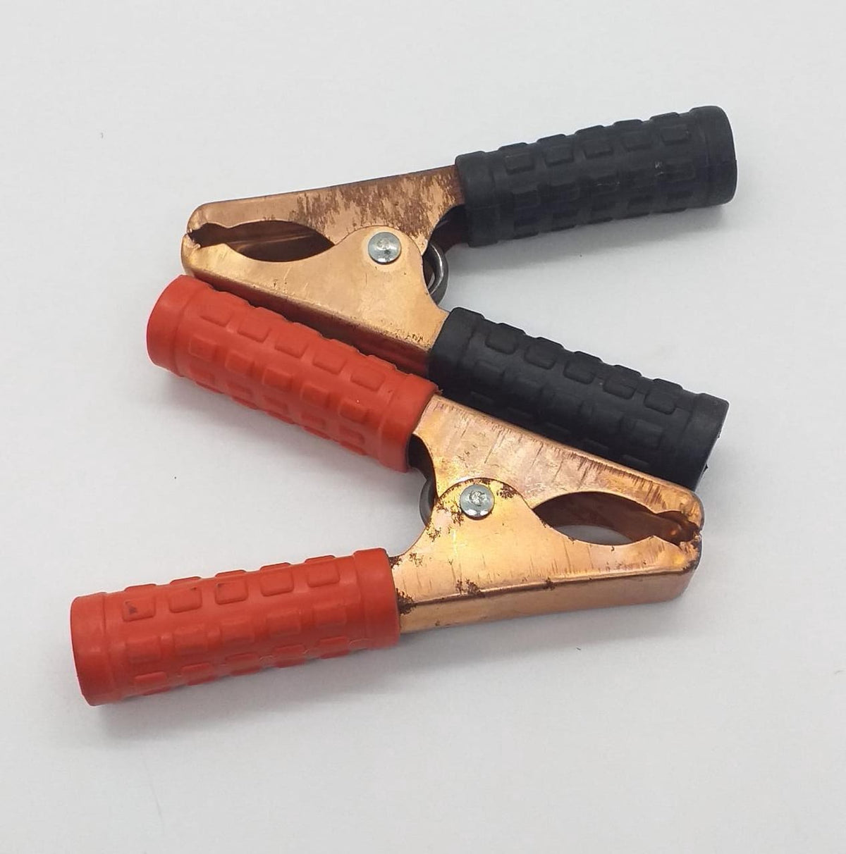 Clips Alligator 4" BLACK/RED Copper Pair