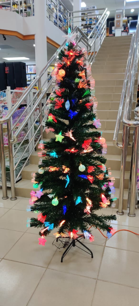Christmas Decorations Tree Green with LED Lights FA005 6FT