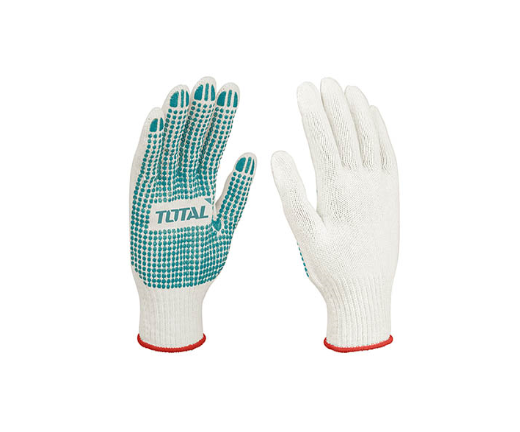 TOTAL Gloves Workers Cream & Red TSP11102