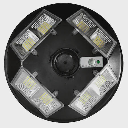 JORTAN Lamp LED Solar Ufo 200W JT-TY-200W + Wall Pole Curve Street 3-WAY BUILT-IN Panel