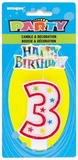 UNIQUE Party Birthday Candle Numbers
