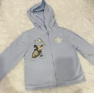 DISNEY Baby Hoodie Boys Blue Mickey