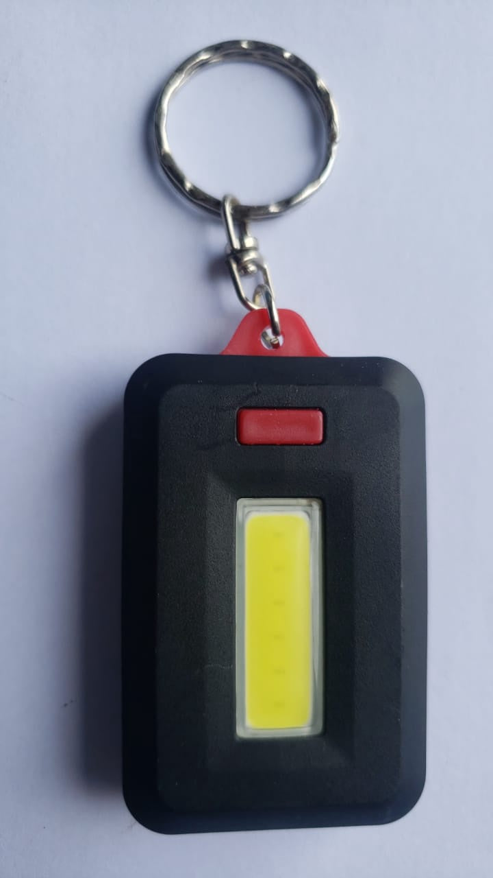 LED Light with Key Chain Black with Color