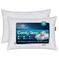 SERTA Pillow Perfect Sleeper Comfy Sleep 2 Pack QUEEN/STANDARD