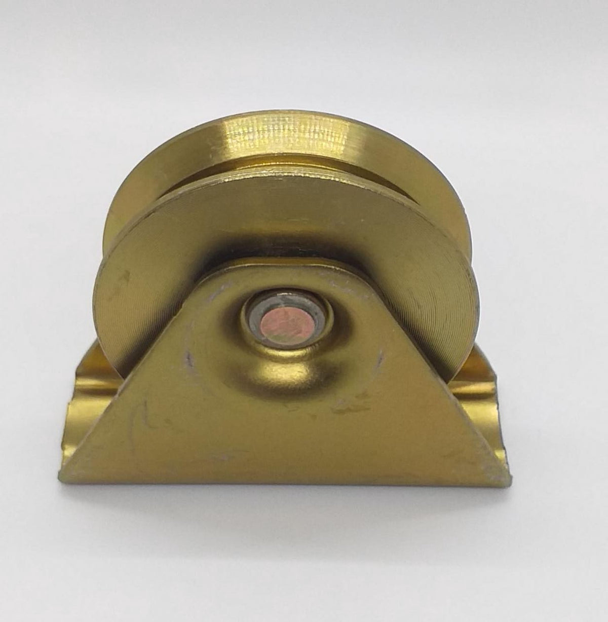 Gate Wheel Roller Brass 80MM Narrow V Groove VSF-V80 Sold Each