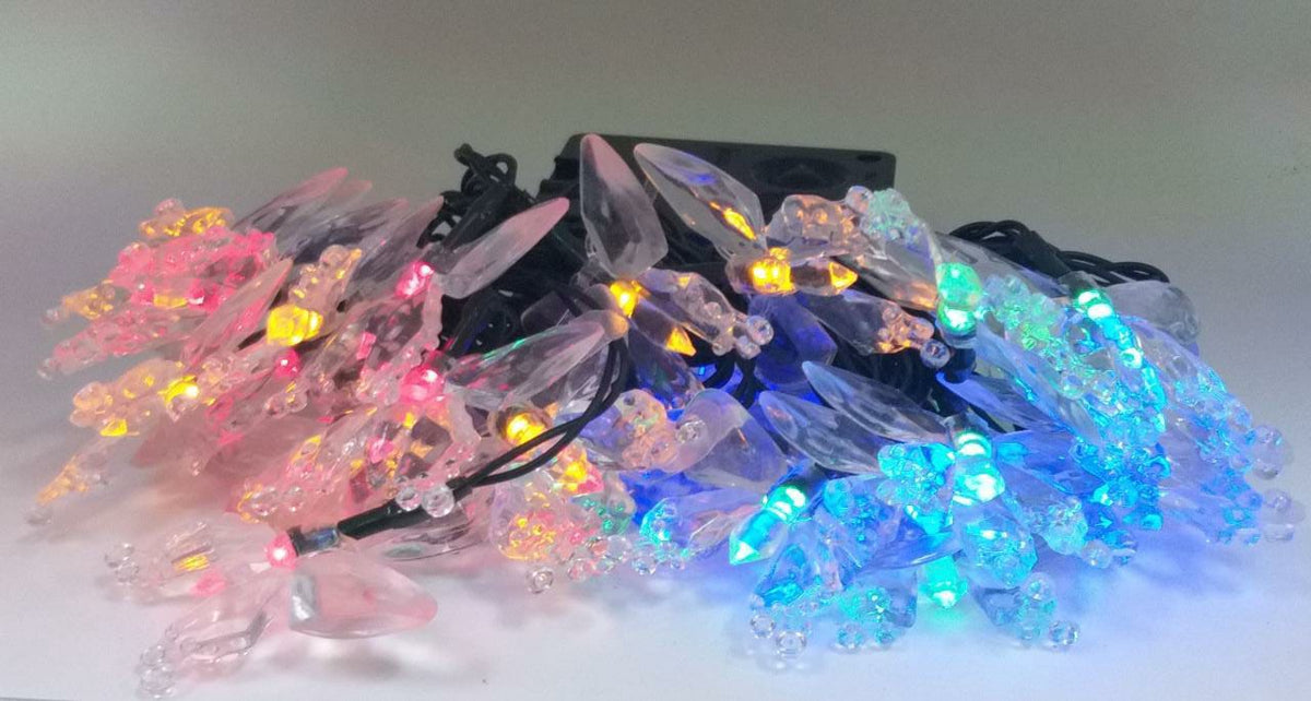 Fairy Light Solar LED 30LED Butterfly Multicolor