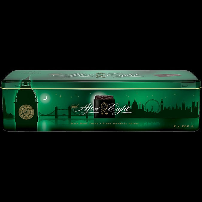 NESTLE Chocolate After Eight Dark Mint Thins Fines Menthes Noires 2 X 200G