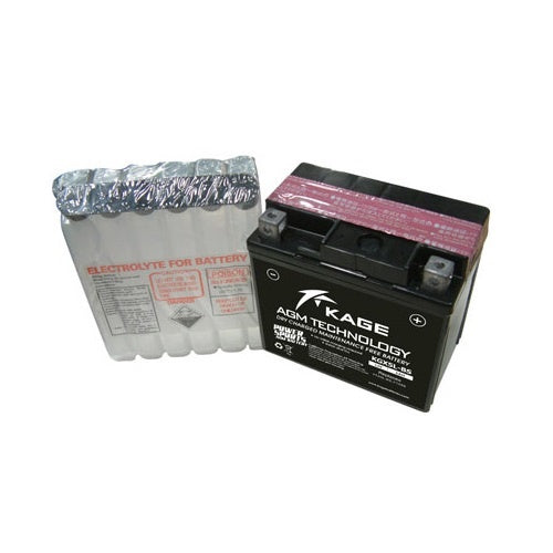 KAGE M/CYCLE Battery KGX5L-BS YTX5L-BS YTZ6S with Acid 12V 5AH