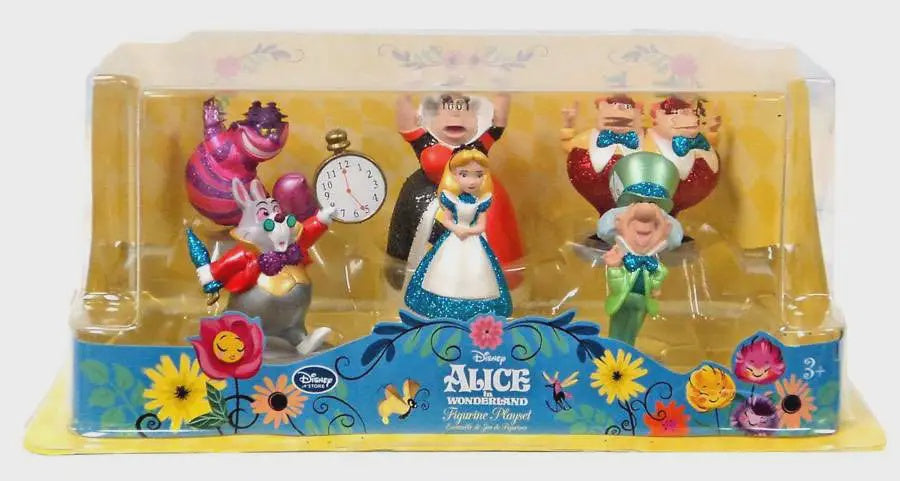 DISNEY Toy Alice IN Wonderland Figure Play Figurines Set