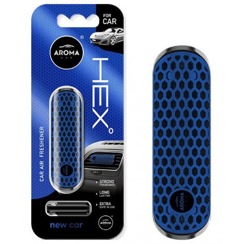 AROMA Car Air Freshener Hex New Car Polymer