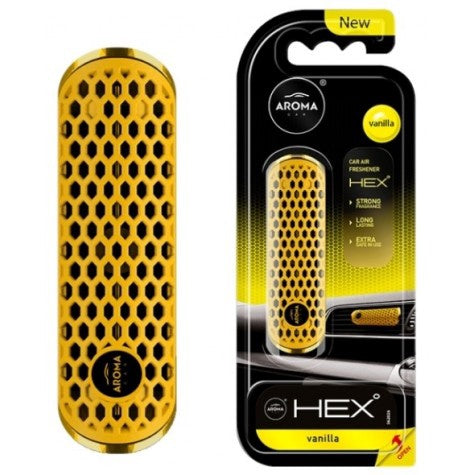 AROMA Car Air Freshener Hex Vanilla Polymer