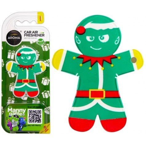 AROMA Car Air Freshener Forest Elf Manny Polymer